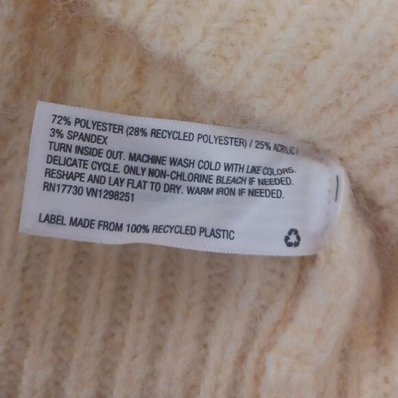 Universal Thread Pale Yellow Thick Knit Mock Neck Sweater Size Small NWT! - Picture 6 of 8